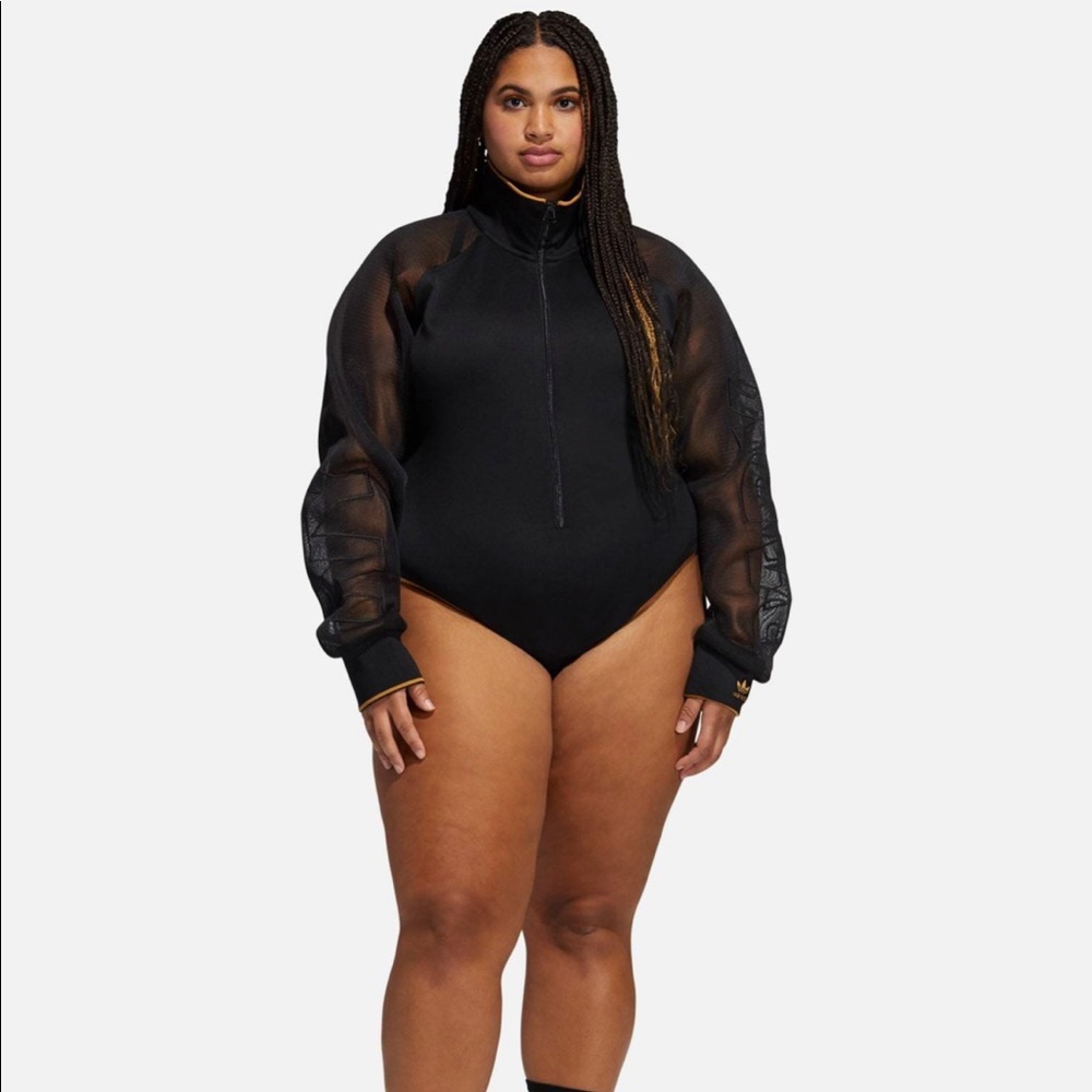 2X Adidas x Ivy Park mesh sleeve bodysuit